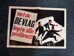 Wereldoorlog 2 - Duits/Vlaamse poster DE VLAG( repro ), Verzamelen, Militaria | Tweede Wereldoorlog, Ophalen of Verzenden