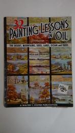 VINTAGE ART BOOK   '50s PAINTING LESSONS IN OIL, Hobby en Vrije tijd, Tekenen, Gebruikt, Ophalen of Verzenden, Boek of Gids