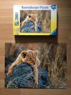 Ravensburger puzzel kleine leeuw 200 stuks, Hobby en Vrije tijd, Ophalen of Verzenden, Minder dan 500 stukjes, Zo goed als nieuw