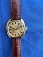 Edox Automatic Delfin Vintage Herenhorloge, Handtassen en Accessoires, Horloges | Heren, Overige materialen, Leer, Polshorloge