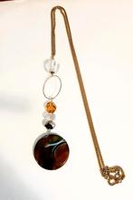 Te koop: Mooie unieke goudkleurige hanger voor aan ketting., Neuf, Pierre ou Minéral, Enlèvement ou Envoi, Autres représentations