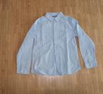 blauw hemd met lange mouwen - maat 134, Ophalen of Verzenden, Zo goed als nieuw, Jongen, Overhemd of Blouse
