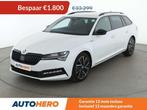 Skoda Superb 2.0 TDI SportLine (bj 2022, automaat), Auto's, Skoda, Gebruikt, 1595 kg, Alcantara, Wit