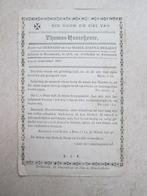 oud doodsprentje 1866 (Machelen/Anzegem), Verzamelen, Bidprentjes en Rouwkaarten, Ophalen of Verzenden