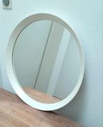 Witte Ikea Langesund spiegel, Rond, Ophalen of Verzenden, Zo goed als nieuw, Minder dan 100 cm