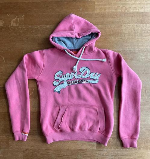 mooie roze hoodie - Superdry - maat S, Kleding | Dames, Truien en Vesten, Zo goed als nieuw, Maat 36 (S), Roze, Ophalen of Verzenden