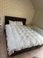 Boxspring te koop!, Huis en Inrichting, Slaapkamer | Boxsprings, Ophalen, Gebruikt, Tweepersoons, Zwart