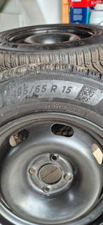 Winterbanden 15" met velgen, Auto-onderdelen, Banden en Velgen, Gebruikt, 15 inch, Velg(en), Personenwagen