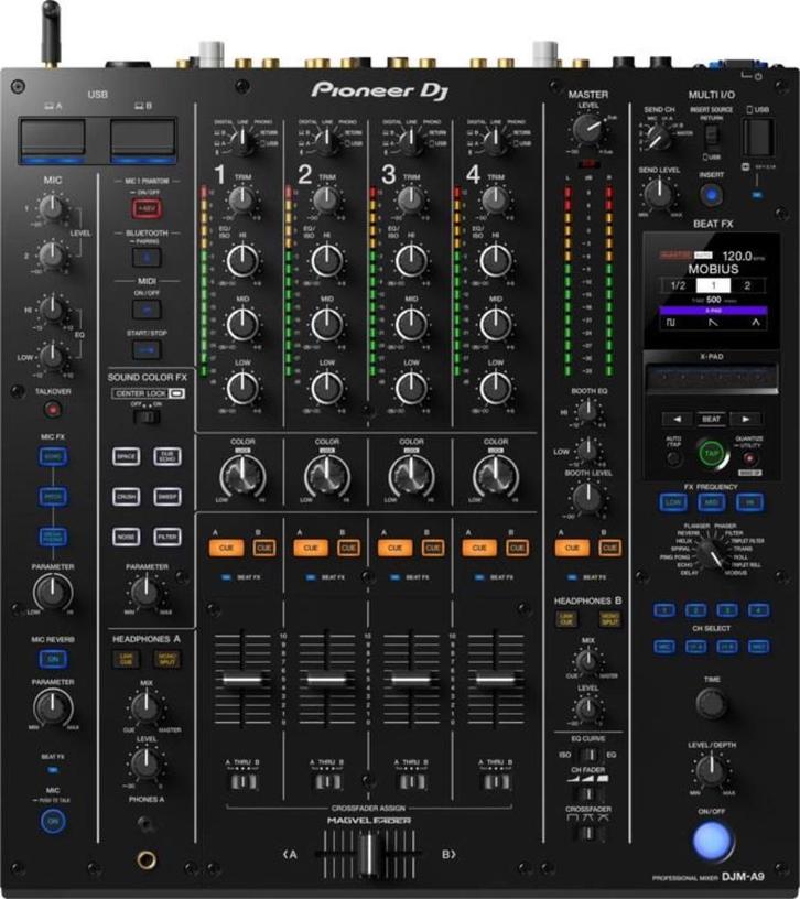 Pioneer DJ DJM A9 DJMA9 mixer, Muziek en Instrumenten, Mengpanelen, Zo goed als nieuw, Minder dan 5 kanalen, Microfooningang, Ophalen