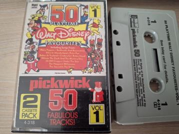 Cassette musicale 50 Playtime Walt Disney Favourites, Enlèvement ou Envoi, Originale, Comme neuf, Enfants et Jeunesse