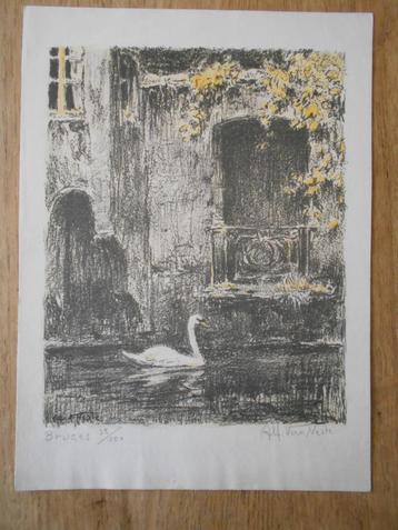 Alf van Neste Brugge litho disponible aux enchères