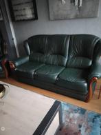 Lederen salon 3-zit en 1-zit, Huis en Inrichting, Zetels | Zetels, Ophalen, Zo goed als nieuw, Driepersoons, Leer