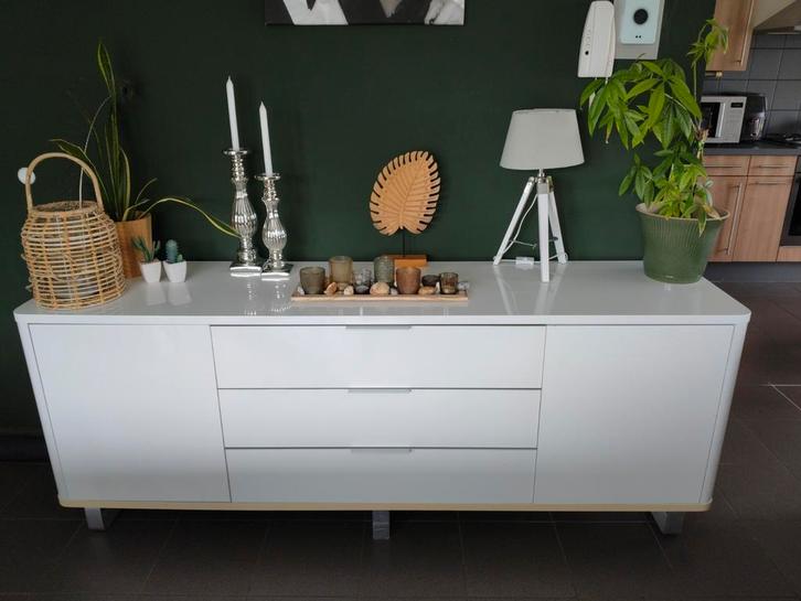 Dressoir hoogglans wit, Huis en Inrichting, Kasten | Dressoirs, Gebruikt, Ophalen of Verzenden