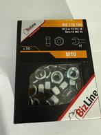 Écrou hexagonal en acier zingué M10 (x 50), Enlèvement ou Envoi, Neuf, Boulons ou Écrous