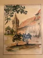 Aquarel G. Swimberghe Zeven-torentjes, Antiek en Kunst, Ophalen