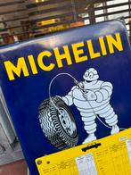 MICHELIN emaille reclamebord 1963, Verzamelen, Ophalen of Verzenden, Gebruikt, Reclamebord