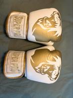 Super Pro Combat Gear Legend lederen kickbokshandschoenen, Enlèvement, Comme neuf, Équipement d'arts martiaux
