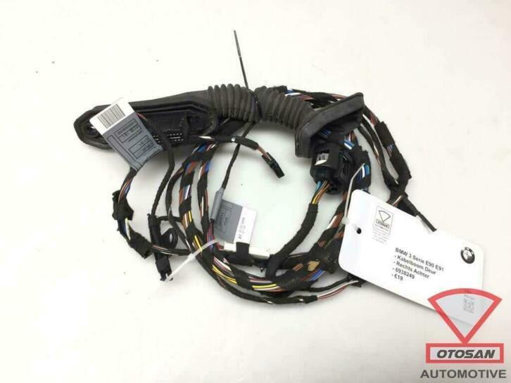 bmw 3 serie e90 e91 kabelboom deur rechts achter 6938249, Auto-onderdelen, Elektronica en Kabels, BMW, Gebruikt