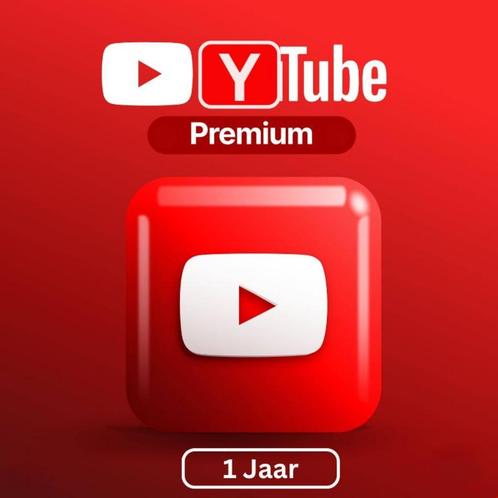 YouuTube Premium  - 1 jaar- (gegarandeerd), Computers en Software, Audio-software, Nieuw, MacOS, Windows, Android, iOS, Ophalen