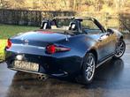 Mazda MX5 1.5i Skyactiv-G exclusieve lijn, Auto's, Achterwielaandrijving, 4 cilinders, Cabriolet, Blauw