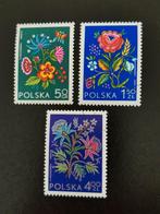Polen 1974 - bloemen - broderie - borduurwerk, Ophalen of Verzenden, Polen, Gestempeld