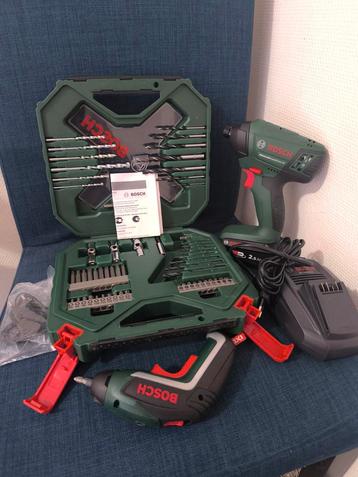 Lot de 2 visseuses Bosch + pack des mèches et embouts  beschikbaar voor biedingen