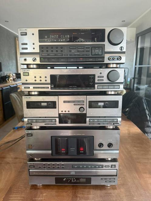 Sony stereo installatie componenten equalizer eindversterker, Audio, Tv en Foto, Stereoketens, Zo goed als nieuw, Cassettedeck