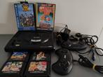 Sega mega drive met 6 games en 2 controllers., Ophalen of Verzenden, Zo goed als nieuw, Mega Drive
