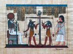 Egyptische papyrus met certificaat, Antiek en Kunst