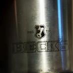 Beck's bieren viltjes houder in inox, Verzamelen, Ophalen of Verzenden, Zo goed als nieuw, Viltje(s), Overige merken