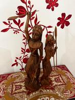 Figurine guerriers africains en bois clair, Antiek en Kunst, Ophalen