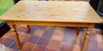 Grenen eettafel met 1 lade, Ophalen, Gebruikt, 100 tot 150 cm, 50 tot 100 cm