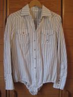 Magnifique chemisier à rayures - modèle de body - taille 42, Taille 42/44 (L), Enlèvement ou Envoi, Blanc, Liberty island