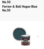 Farrow & ball lakverf Hague blue 2,5 l, Doe-het-zelf en Bouw, Nieuw, Verf, Blauw, Ophalen