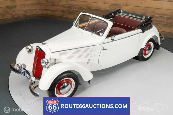 DKW F8 Cabriolet | 1939 | Route 66 Auctions, Auto's, Oldtimers, Bedrijf, Te koop, Overige merken, Benzine, Overige carrosserie