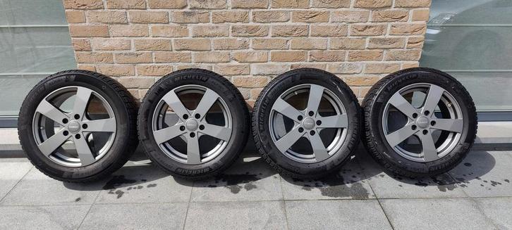 4 DEZENT VELGEN + 4 ZEER GOEDE MICHELIN PILOT ALPIN 6 WINTER, Auto-onderdelen, Banden en Velgen, Velg(en), Winterbanden, Ophalen