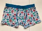 boxershort jongens Hema 122 128 wit met print verkeer, Kinderen en Baby's, Kinderkleding | Maat 122, Nacht- of Onderkleding, Gebruikt