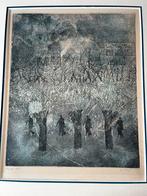 André Goezu Antwerpen grote kleurets ‘Climat’ 8/35, Antiek en Kunst, Kunst | Etsen en Gravures, Ophalen
