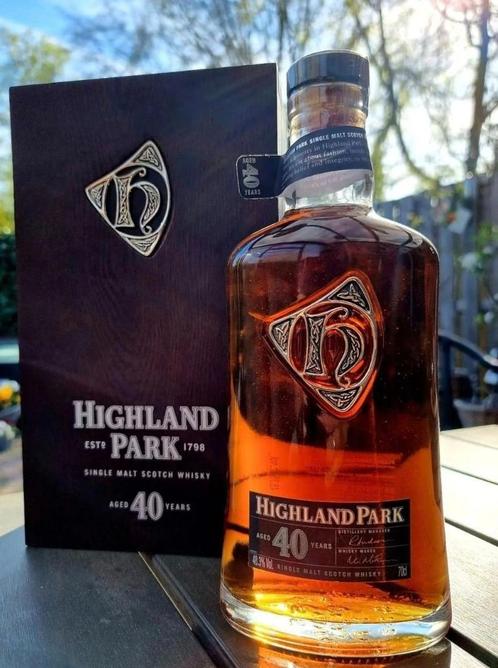 Highland Park 40 jaar oude whisky, Verzamelen, Wijnen, Nieuw, Overige typen, Overige gebieden, Vol, Ophalen of Verzenden