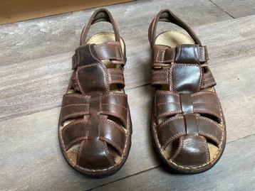 Pro Pedo gesloten sandalen 45 bruin leer zr goede kwaliteit beschikbaar voor biedingen