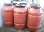 250l tonnen / vaten dikwandig met deksel, Kunststof, Gebruikt, Ophalen of Verzenden, 150 liter of meer