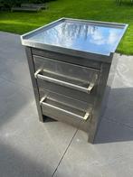 RVS werkkast met twee lades Horeca / Keuken. ., Ophalen, Inox Meubilair