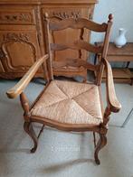 Eiken stoel met armleunig, Huis en Inrichting, Stoelen, Ophalen, Gebruikt