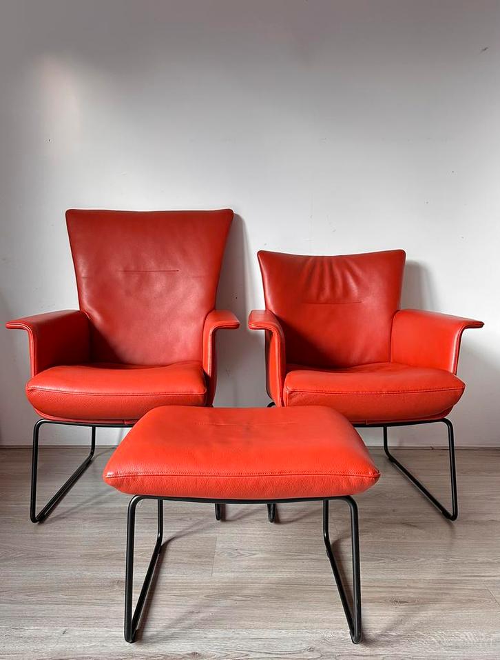 2 Jori Aida met 1 hocker, Huis en Inrichting, Fauteuils, Zo goed als nieuw, Ophalen