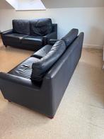 Leren zetels 2 stuks, Huis en Inrichting, Ophalen, Zo goed als nieuw