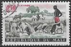 Mali 1961 - Yvert 16 - Fokkerij en landbouw - Schapen (ST), Timbres & Monnaies, Timbres | Afrique, Affranchi, Envoi