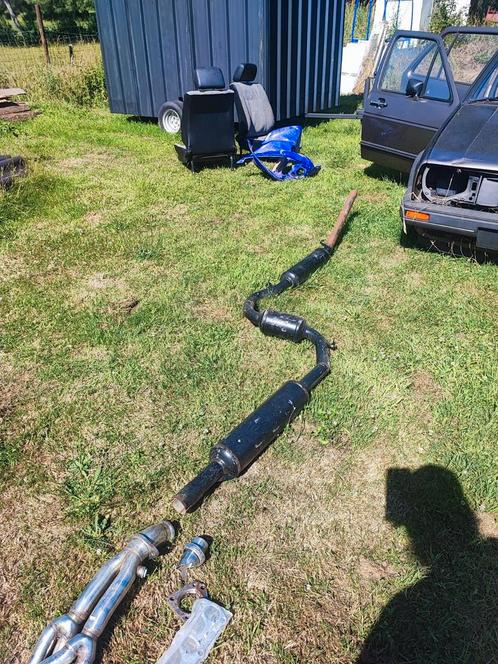 Volkswagen jetta 2 omp uitlaat met spaghetti collector, Auto-onderdelen, Uitlaatsystemen, Volkswagen, Ophalen