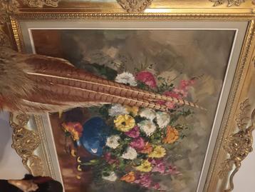 Schilderij bloemen  ( jj .foulon )  beschikbaar voor biedingen