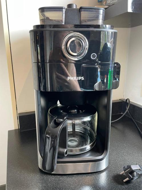 Koffiezet - Philips Grind and Brew, Elektronische apparatuur, Koffiezetapparaten, Zo goed als nieuw, Gemalen koffie, Koffiebonen