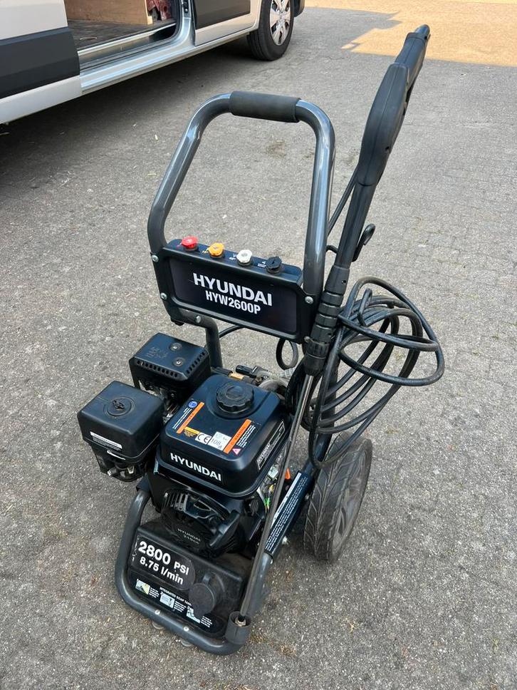 Benzine hogedruk  Hyundai hyw2600p nieuwstaat, Tuin en Terras, Hogedrukreinigers, Zo goed als nieuw, Benzine, Ophalen